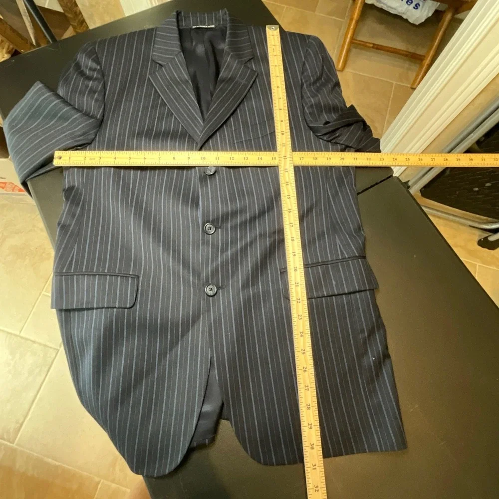 John Bartlett By Jack Victor Espirit Mens Charcoal Wool‎ Suit Jacket Blazer 40 R